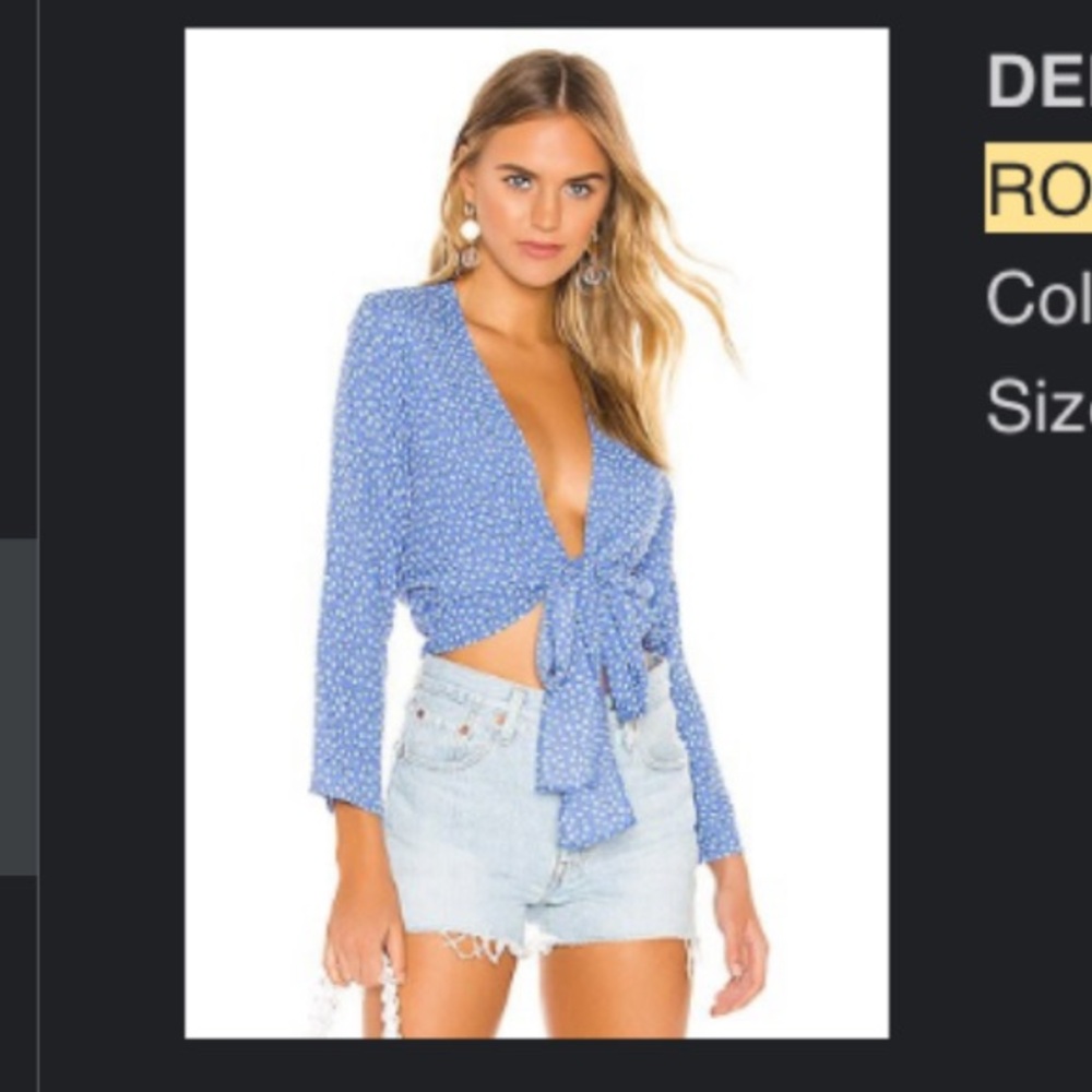 ROLLA’S | Delilah Blouse in French Blue